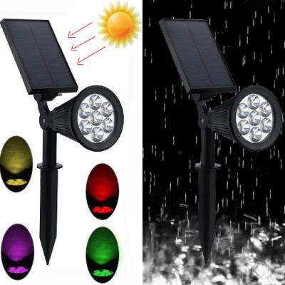 China Multi Colors Garden Landscape Lights Waterproof Solar Power Charging Entrance Panel Fence Outdoor Wall Portable Garden Lamp for sale