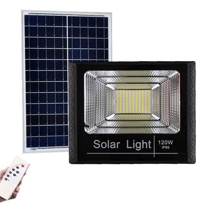 China Garden Factory Direct Sale Energy Saving Solar Led Flood Light IP66 Waterproof Outdoor 120W Powered Led Solar Flood Light for sale