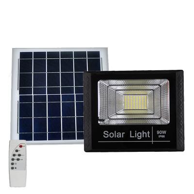 China Garden Factory Direct Sale Energy Saving Solar Led Flood Light IP66 90W Outdoor Waterproof Led Flood Light Solar Powered for sale