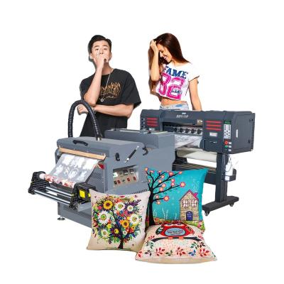 China Garment Shops 60cm PET Film 70 DTF Printer Heat Transfer DTG T-shirt Printing Machine Digital PET Film Printer à venda