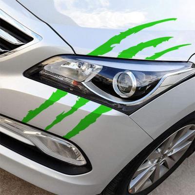 China Sports Car Reflective Car Headlight Monster Sticker Scratch Scratch Claw Vinyl Decal for sale