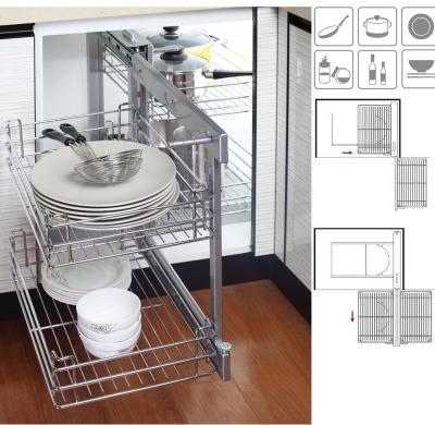 China Sustainable New Style Kitchen Storage Basket With Soft End for sale