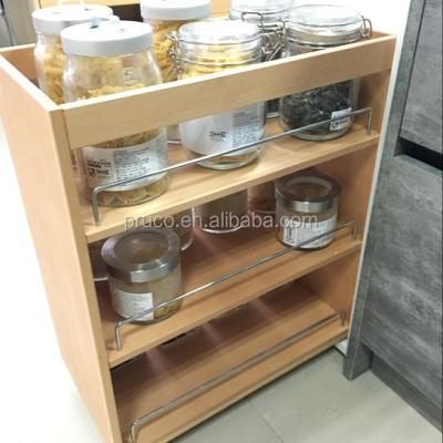 China Hot Selling Kitchen Organizer Wooden Basket 300mm for sale