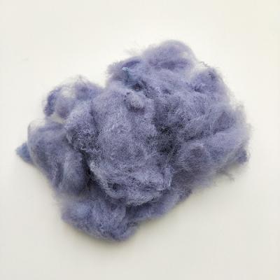 China 3D 28mm Dope Dyed Polyester For Nonwoven Artificial Leather Fur for sale