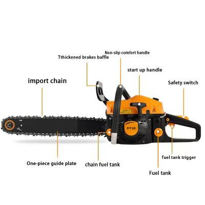 China ABS + Aluminum Alloy High Quality Gasoline Industrial Chainsaw Portable Concrete Chainsaw for sale