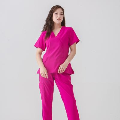 China New Style Medical Hospital Nursing Hospital Uniform Scrub Set Women Nursing Uniform Suit for sale