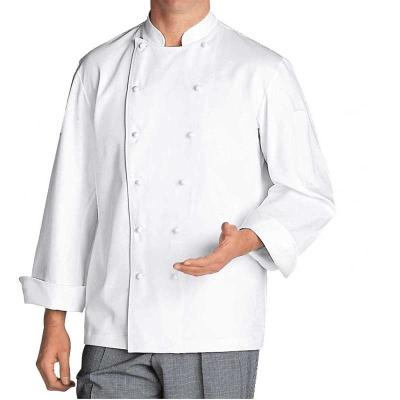 China Unisex Chef Uniform Checkedout Chef Clothing Long Sleeve French White Jacket Coat Kitchen Restaurant Chef Uniform For Cooker for sale