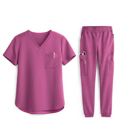 China Wholesale Custom Doctor Hospital Uniforms Medical Nursing Scrubs Casual Women Scrub Jogger Set for sale