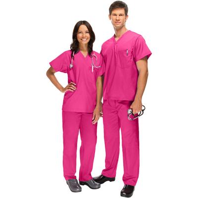 China Hot Sale Hospital Doctor Uniforms Medical Nursing Scrubs Uniform Clinic Scrub Sets for sale