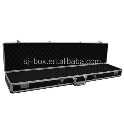 China Aluminum Alloy Locking Aluminum Rifle Case With Egg Foam for sale