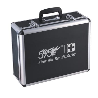 China Hot Sale Custom Aluminum Medical Case Black First Aid Box Medical First Aid Case for sale