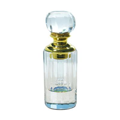 China 3mlGlass Attar Essence K9 China Oud Oil Arabian Crystal Essential Oil Empty Perfume Bottle Octagonal Crystal Perfume Bottle Essentia Oil for sale