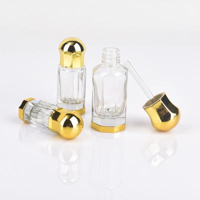 China Personal Care 12ml Empty Decorative Glass Perfume Oil Bottle Perfume Bottle Aroma Essence Oil for sale