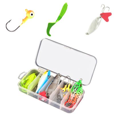 China High Simulation Worm Box 22Pcs Trout Box 22Pcs Artificial Plastic Soft Plastic Hard Hard Lure Kits for sale