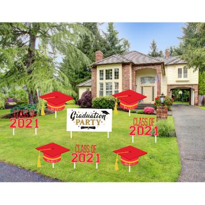 China Custom Wholesale Quality Waist Cutout Graduation Yard Signs Waterproof for sale