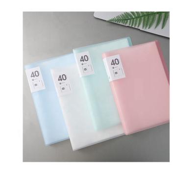 China Office School Stationery Document Display Book Clip Transparent Clear Dividers Shape Clear Document File Folder for sale