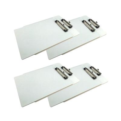 China School Low Profile Clip Panels Whiteboard 9x12 Inches Writing Dry Erase Clipboards for sale