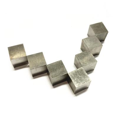 China SML Tungsten Alloy Wolfram Cubes Pure Tungsten Block Tungsten Cube Customized for sale