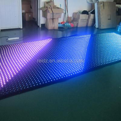 China Indoor P100mm Indoor Flexible LED Mesh Curtain Screen for sale