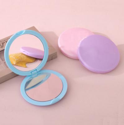 China Customized Customized Logo Pocket Cosmetic Mirror Low MOQ Pocket Makeup Mirror Custom Color Eco Plastic Mirror for sale