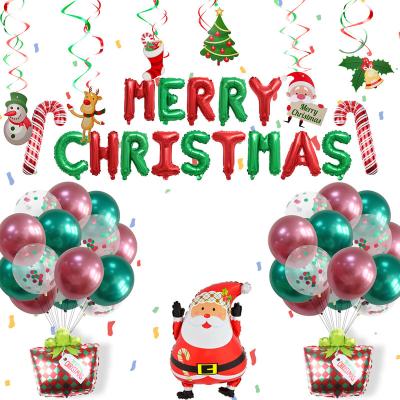 China Festival Decoration Selection Merry Christmas Party Foil Balloon Set Santa Claus Christmas Aluminum Movie Balloons For Christmas Party Supplies for sale