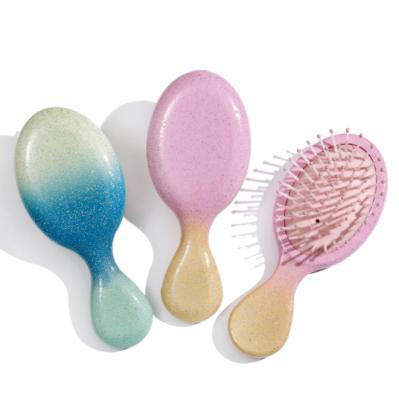 China Trend Customized Wholesale Anti-static Massage Matt Children Hair Comb Fashion Candy Color Air Cushion Hair Brush for sale