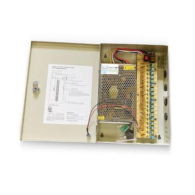 China 12V 20A 18 Way High Power Power Supply Self-Recovery Changeover Electrical Box 315*210*60MM for sale