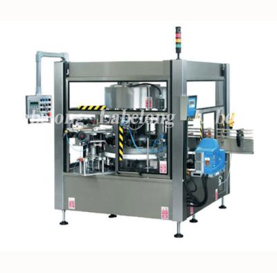 China Beverage High Speed ​​Rotating Hot Melt Round Bottle Adhesive Labeling Machine for sale