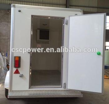 China Hotels Vegetable Trailer Small Cold Room Mini Meat Fish Mobile Cold Room for sale