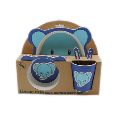 China Hot Selling Biodegradable Fiber Eco-Friendly Hot Selling Kids Dinnerware Sets Kids Dinner Set Bamboo Dishes for sale