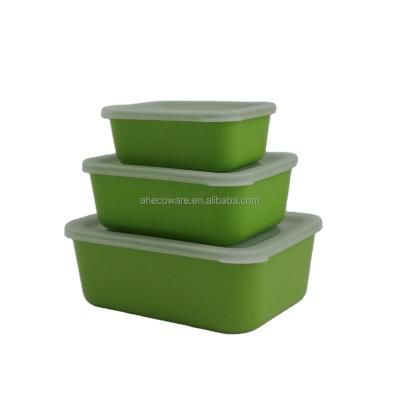 China Newest freshness preservation hot sales eco-friendly colorful bamboo fiber bowl with bamboo lid for sale