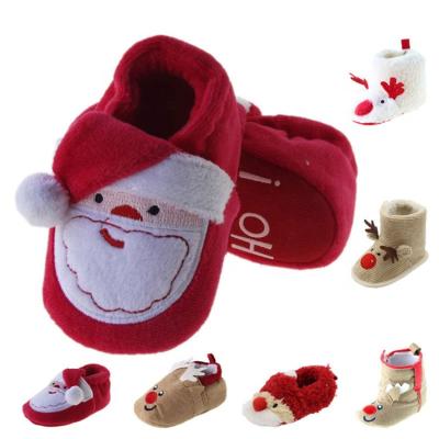 China Christmas Toddler Baby Boy Girl Warm Snow Boots Anti-skid Sole Soft Infant Newborn Breathable Shoes for sale