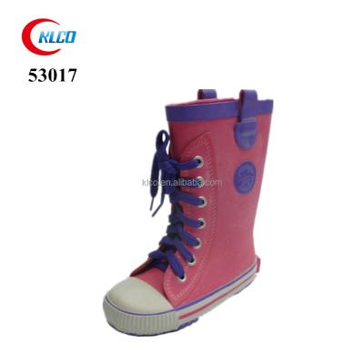 China Fashion Trend Wholesale Children's Fashion Shoes Waterproof Safety Rubber Girl's Rain Boots for sale