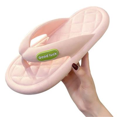 China Fashion Trend Women Summer Beach Sandals Slippers Non-slip Ladies Flip Flops Bath Bathroom Slippers for sale