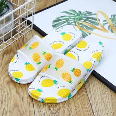 China High Quality Lightweight Fruit Strawberry Pineapple Peach PVC Lady Slides Flip Flops Women Slippers Beach Customized Shoes for sale