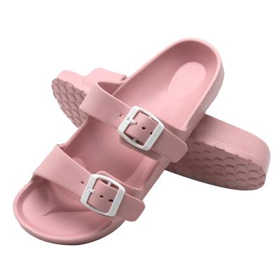 China 2020 Light Women Clogs Sandals Hole Shoes EVA Beach Slippers Soft Bottom Sports Shoes Slide Adjustable Buckle Black Casual Slippers for sale