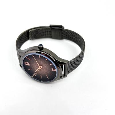 China Custom Logo Matte Japanese Movement Water Resistant Alloy 36mm ISO Certified Black Rose Gold For Its Unique Quartz Watch for sale