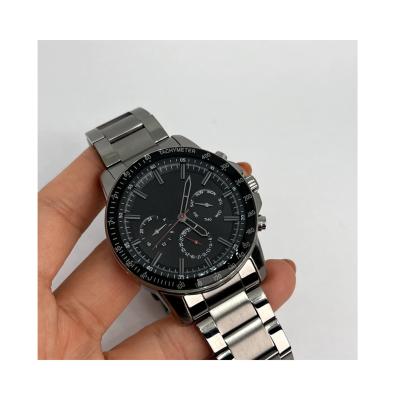 China Wrist Multi-Eye Stainless Steel Chronograph Customized 44mm Strap ISO Certified Japanese Movement Function Black Silver Gray Mens Watch for sale