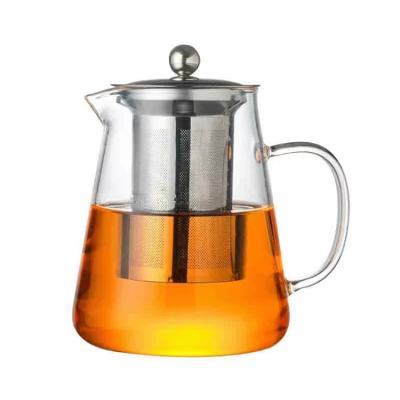 China High Viable Wholesale Borosilicate Heat Resistant Glass Teapot Thickened Tea Separation Teapot Transparent Household for sale