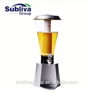 China Bars Clubs LED Tower Beer Dispenser 3.0L for sale