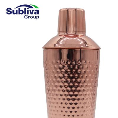 China Disposable Copper Plated Candle Cocktail Shaker - 700ml Hammered for sale