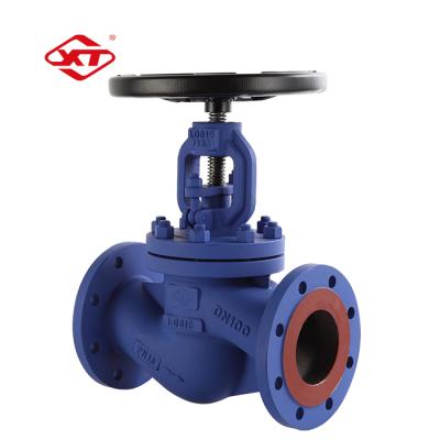 China J41H-16C Custom Inch German DIN Standard 4 Bellows Seal Construction Flanged WCB Cast Iron Carbon Steel Globe Valve for sale