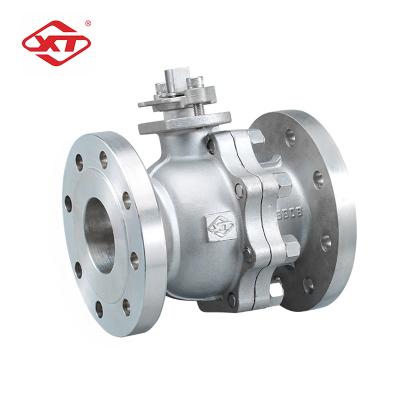 China Engineering professional manufacture api two piece flanged ball valve 4 inch stainless ball valve for sale