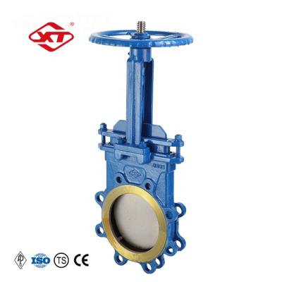 China Engineering WCB API PZ73H-150LB 6inch knife gate valve purification device-used for sewage for sale