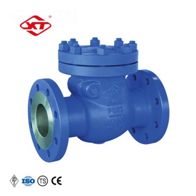 China Factory Direct Sales H44H-40P DN80 Flange Connection General DIN Carbon Steel Non Return Check Valve for sale