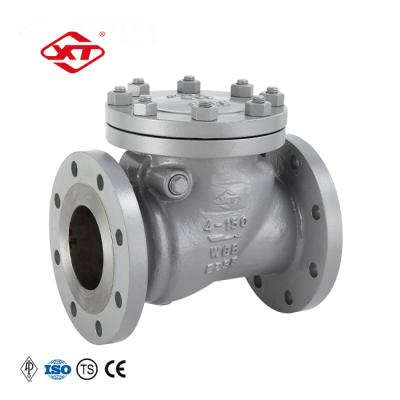 China Good Quality Municipal Construction 4inch API Flange Check Valve H44H-150LB Cast Steel WCB Samples can be sent for sale