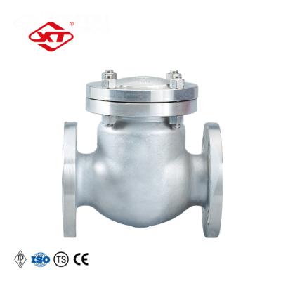 China H44W-150LB 2in Manual Construction Flanged Single Swing Disc Stainless Steel Check Valve for sale