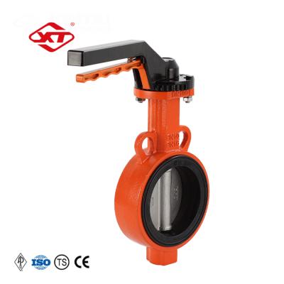 China Customizable Engineering Stainless Steel Wafer Butterfly Valve D71W-16P DN40 CF8 Xintai Brand for sale