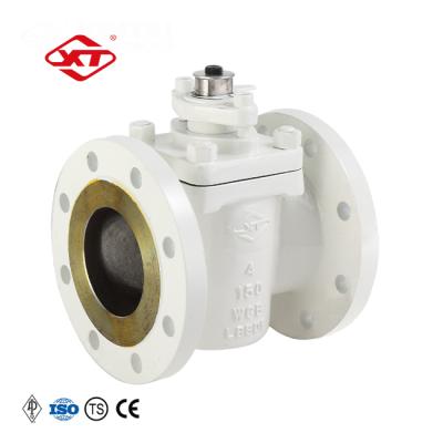 China White Color Construction Can Be Changed Joint Of X43F-150LB API Soft Flange Connection 4inch Cast Steel Plug Valve for sale