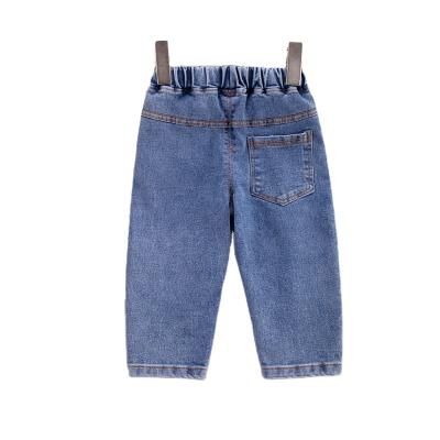 China Factory Wholesale Children's Fashion Jeans 1-5 Years Old Boys Pants Breathable One Piece for sale